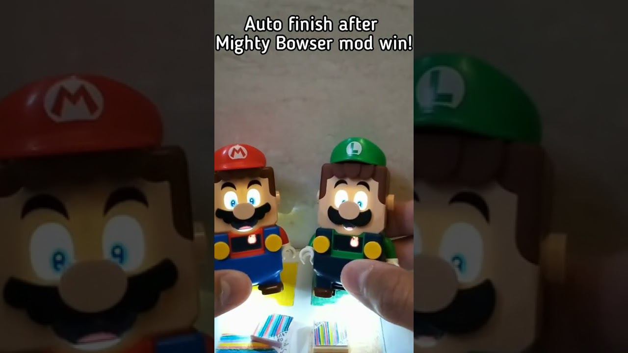 Auto finish with The Mighty Bowser Lego Super Mario barcode draw version App update Video #6 #shorts смотреть онлайн
