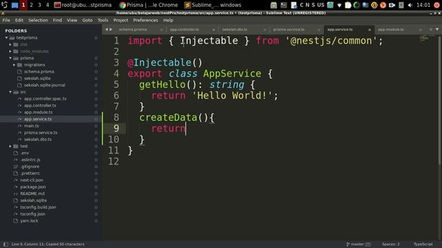 NestJS + PRISMA + SQLITE смотреть онлайн