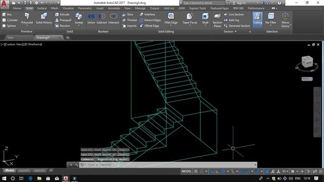 How to draw Stear design 2D & 3D in AutoCad смотреть онлайн