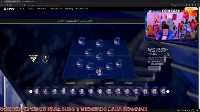 MI VOTACION OFICIAL PARA LOS 2 EQUIPOS TOTY EN EAFC24!! смотреть онлайн