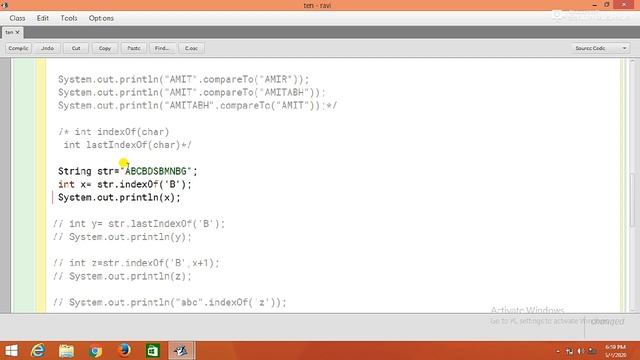 String Functions of java смотреть онлайн