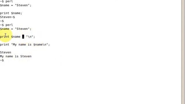 Introduction to Perl: Simple variables in Perl смотреть онлайн