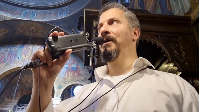 ...Тайно изобразявайки Херувимите пеем на 5 Глас