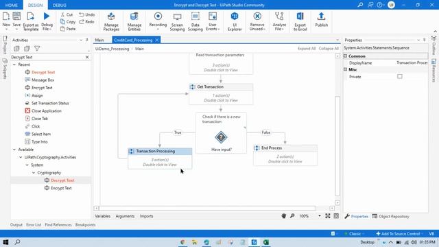 Encrypt & Decrypt Text UiPath | Secure Client NPI data in UiPath | UiPath RPA смотреть онлайн