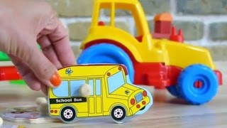 Видео для детей Собираем пазлы - транспорт.mp4 смотреть онлайн