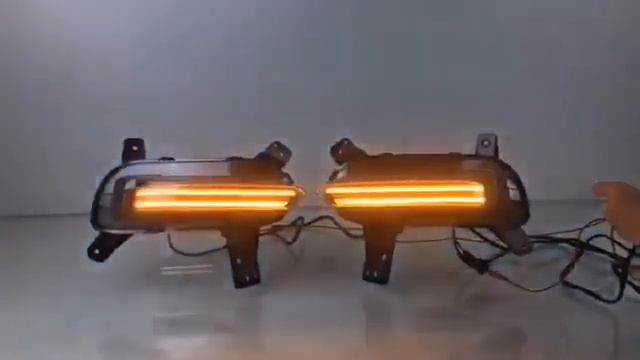 Дневные ходовые огни Киа Церато 2018-2020 мод №1, с повторителем сигнала поворота, арт:MF-DRL-00031