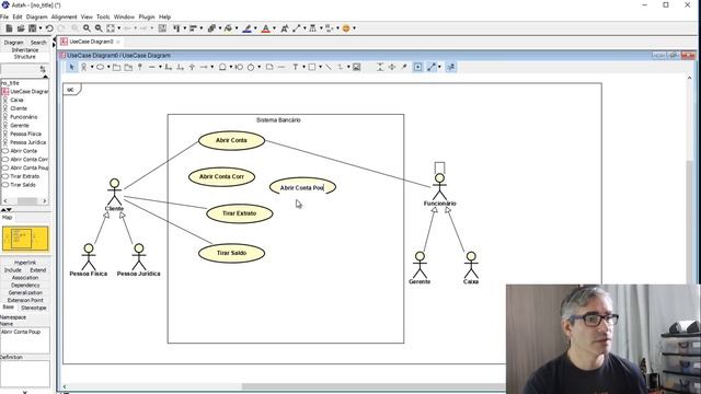 Curso de UML - Diagrama de Casos de Uso - Exemplo Básico смотреть онлайн