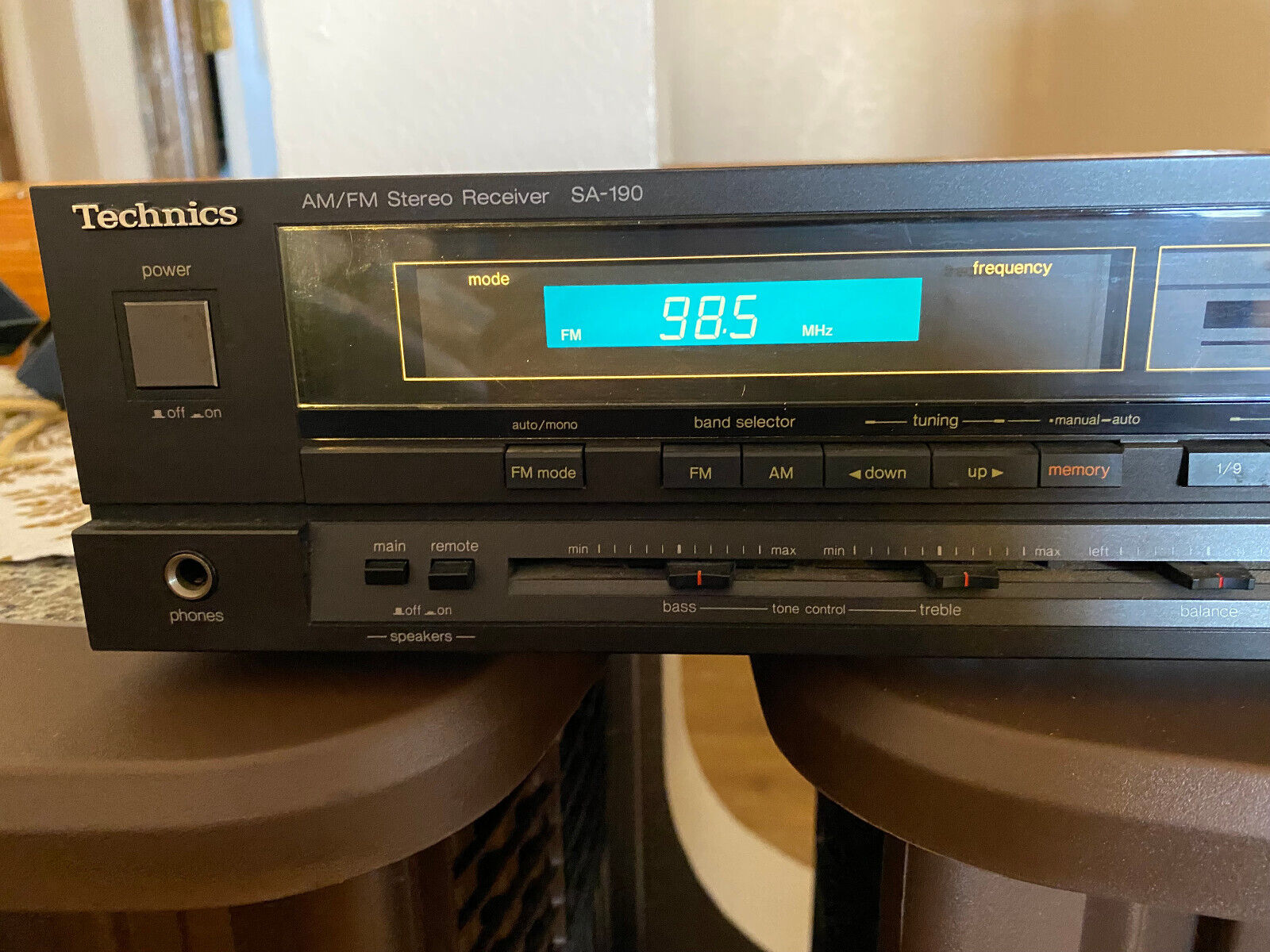 Technics SA-190 - Винтажная 2-канальная AM FM стереосистема с аудиовходом-Япония-1986-1987-год. смотреть онлайн