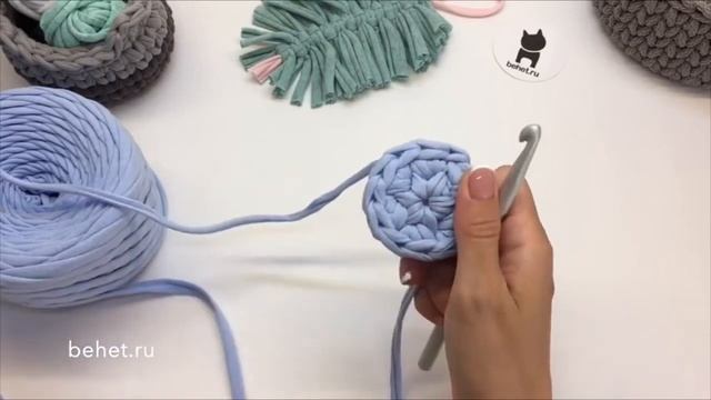 Ровный круг без шва крючком узором «галочки». Мастер-класс смотреть онлайн