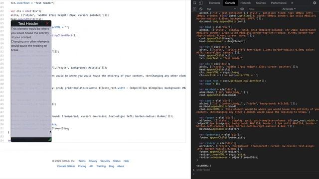 Custom Resize Element in JavaScript смотреть онлайн