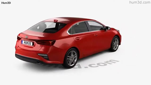 Kia Forte 2018 3D model by Hum3D.com смотреть онлайн