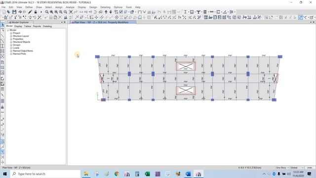 16 Etabs Assign Stiffness Modifiers & Slab Mesh (18 Story Residential Bldg By ENT) смотреть онлайн