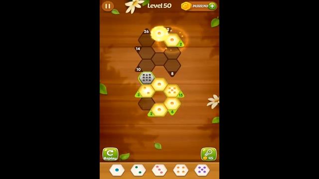 Number Puzzle Hexa Flower Garden 41-60 Solution смотреть онлайн