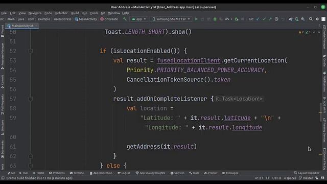 ? ANDROID - ? GET CURRENT ADDRESS ? - KOTLIN смотреть онлайн