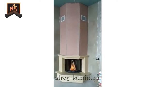 Как недорого построить угловой камин из мрамора с дровяной топкой АСТОВ ПП 6957: под ключ, гарантия