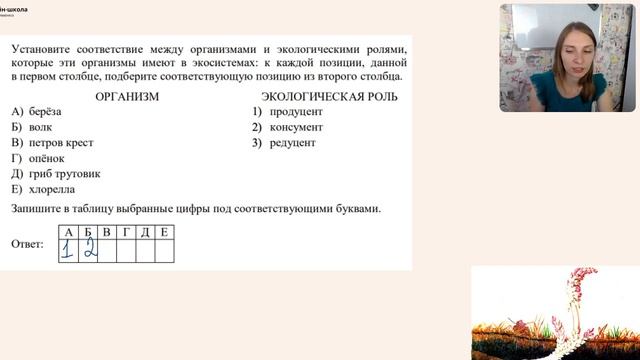 Вариант по биологии от Статграда смотреть онлайн