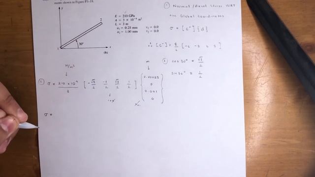Finite Element Analysis - Determine the Axial Stress in each of the Bar Elements смотреть онлайн