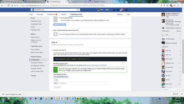 Facebook Article Part 2 How To Config Facebook Articles In Word Press смотреть онлайн