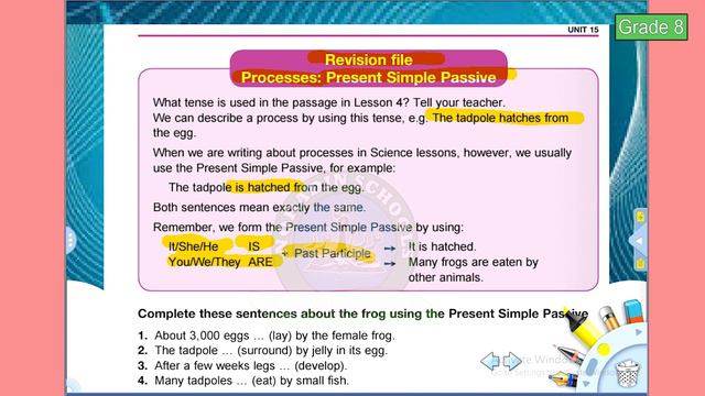 NORADIN GRADE 8 - ENGLISH UNIT 15 - LESSON 3 смотреть онлайн