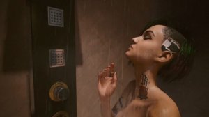 Cyberpunk 2077. Джуди в душе (концовка).