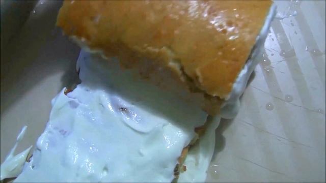Сметанный торт рулет 
