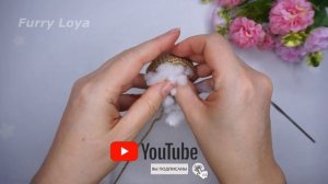 Маленький мишка крючком . Вязаная игрушка . Вязаный брелок крючком . Часть 1