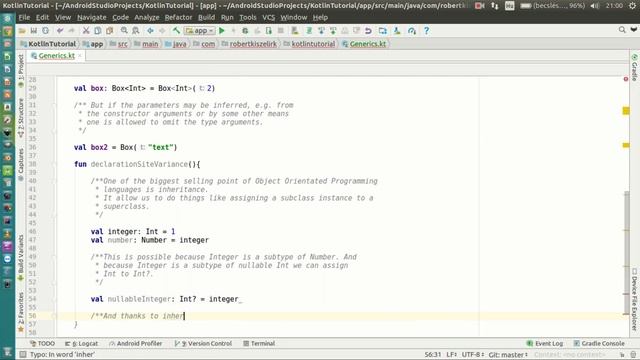Android Kotlin Tutorial #089 - Generics - Declaration-site variance смотреть онлайн