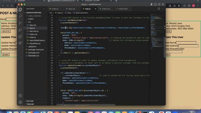 CRUD CustomerList from Create-React-APP смотреть онлайн
