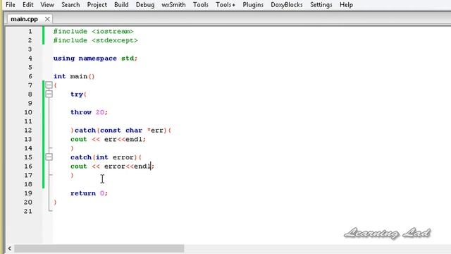 Multiple Catch Blocks | Catching All Exceptions in C++ смотреть онлайн