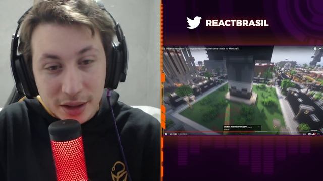REACT Eu dei uma área para 1500 jogadores construirem uma cidade no Minecraft (Goularte) смотреть онлайн