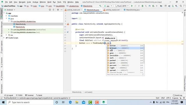 Edit Text Value From One Activity to Another Activity android studio #JAVA نقل قيمة النص بين صفحات смотреть онлайн