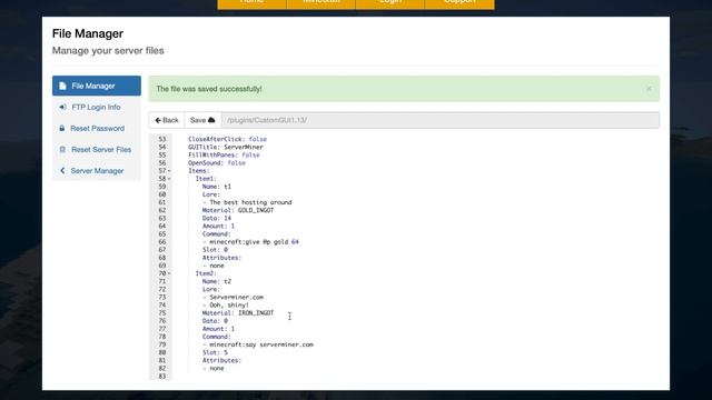 Create your own GUI's in Minecraft with Custom GUI Plugin смотреть онлайн