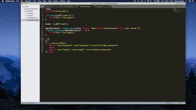 Sending Reset Password Emails - PHP tutorial | Part 5 of 5 смотреть онлайн