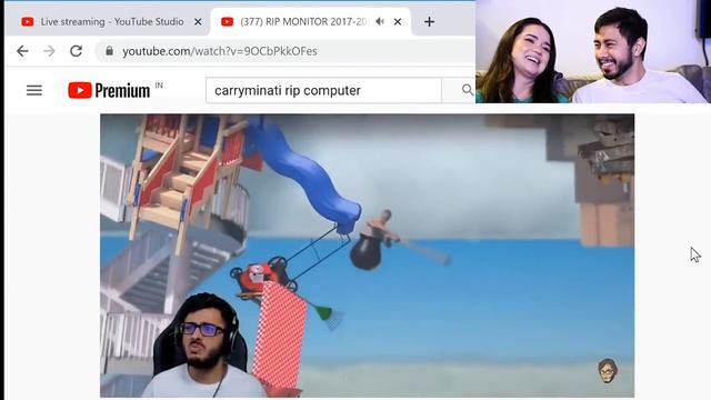 RIP MONITOR 2017-2019 | Carryminati | Live Reaction | Jaby Koay & Achara смотреть онлайн