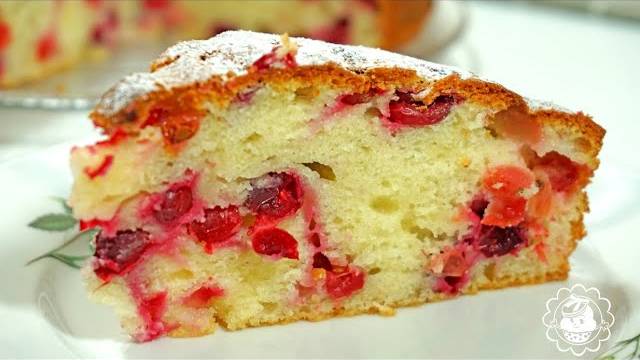 Простой пирог с клюквой. Вкусный рецепт.A simple cranberry pie. Delicious recipe. смотреть онлайн