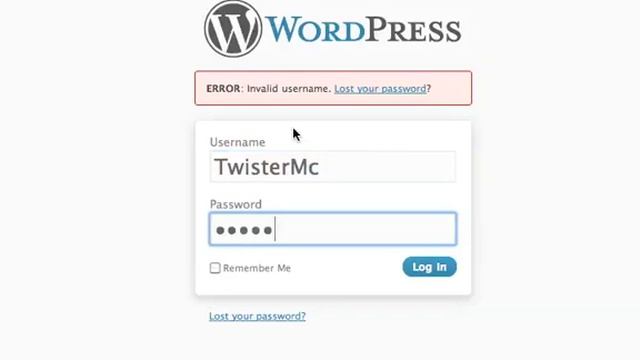 WordPress 3 No No Login Error смотреть онлайн