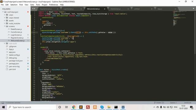 session storage using react native смотреть онлайн