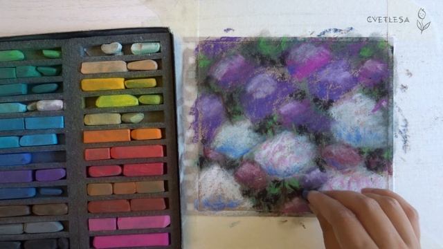 ?Как нарисовать пушистые астры сухой пастелью на крафт бумаге? Soft Pastels mungyo смотреть онлайн