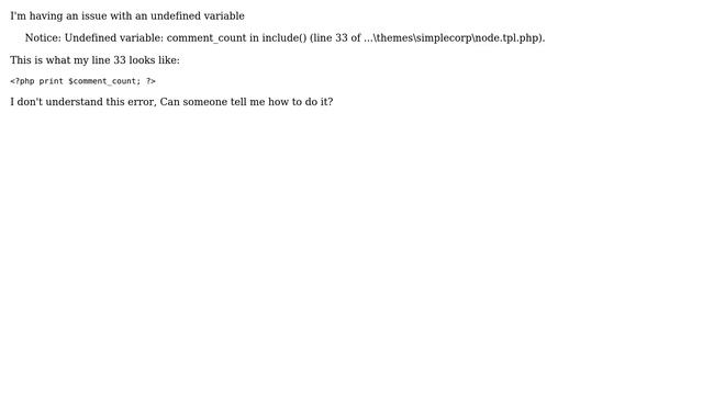 Drupal: Undefined variable error in node.tpl.php смотреть онлайн