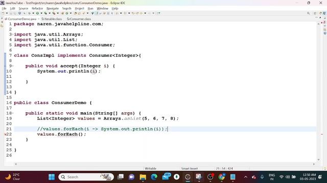 Java 8 New Features || Consumer Interface || Predefined Functional Interfaces By Naren смотреть онлайн