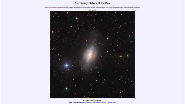 2021 April 02 - NGC 3521: Galaxy in a Bubble смотреть онлайн