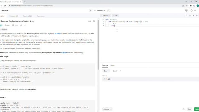November 11/2022 LeetCode Challenge: Remove Duplicates from Sorted Array смотреть онлайн