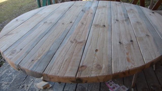 СВОИМИ РУКАМИ.ИЗГОТОВЛЕНИЕ КРУГЛОГО СТОЛА ч 1 смотреть онлайн