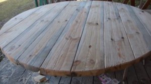 СВОИМИ РУКАМИ.ИЗГОТОВЛЕНИЕ КРУГЛОГО СТОЛА  ч 1