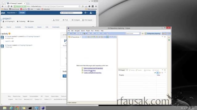 How to setup bitbucket git in Eclipse смотреть онлайн