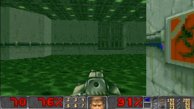 Nerves of Steel (Doom II Mod) - E1M4: Cyber Center (100%) [GZDoom + Vanilla Essence] смотреть онлайн