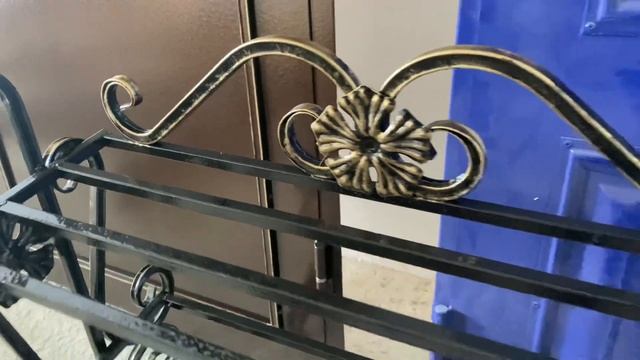 Кованная полка для обуви #кованыеизделия #ажур #ковка смотреть онлайн