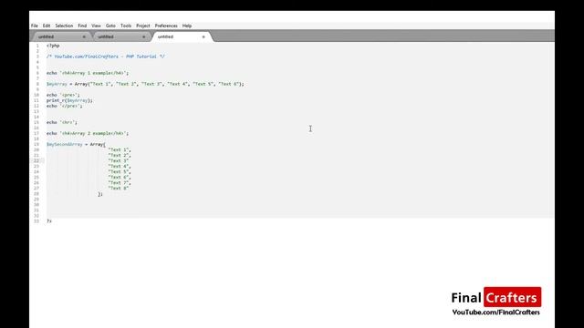 [PHP] How to print an Array in PHP смотреть онлайн