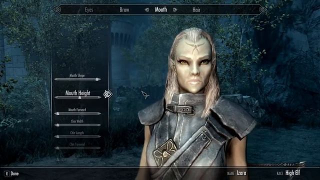 Skyrim Female High Elf Character Creation- NO MODs - PC смотреть онлайн