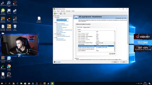 TECONE NVİDİA AYARLARI +300 FPS (FPS ARTIRAN AYARLAR) смотреть онлайн